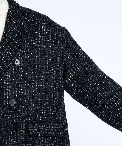 Juha（ユハ） チェスターコート コート 「JUHA/ユハ」LAME TWEED