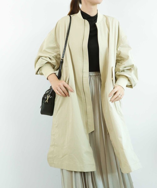 Jines（ジネス） ブルゾン アウター アレルビート加工 MA-1ライク