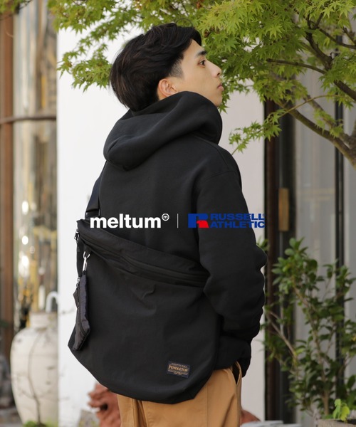 meltum パーカー ×RUSSELL ATHLETIC ”HIGH COTTON” HALFZIP
