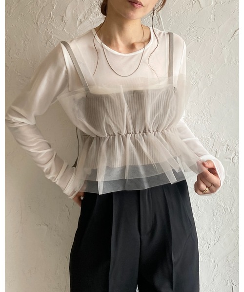 She's Closet チューブトップ ベアトップ フリルチュール