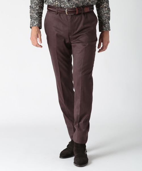 MEN'S BIGI スラックス コマスエードストレッチパンツ