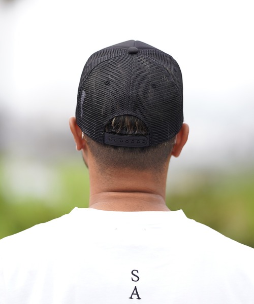 SEAGER ベージュキャップ アジャスタブル メッシュトラッカーキャップ SS23_940AFTR 釣り アジャスタブル