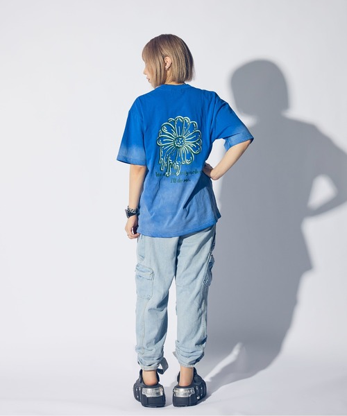 tシャツ 「*anobody* / アノバディー」Flower Print Gradation Tee/ フラワー プリント グラデーション Tシャツ anobody tシャツ 「*anobody* / アノバディー」Flower Print