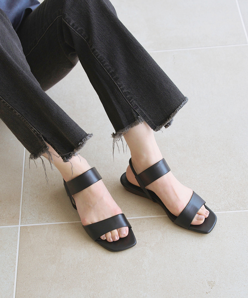 ルタロン POINTED ONE STRAP FLAT 22.5 　　新品 LE TALON サンダル 「追加」2cmゴムストラップサンダル