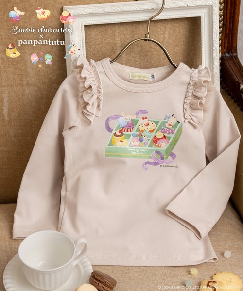 panpantutu tシャツ 「サンリオキャラクターズ」スウィーツBOXトップス