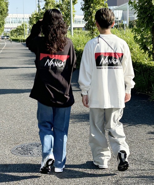 ナンガ　フリークスストア別注 ポケットロングスリーブTシャツ　ブラック　L　新品 ナンガ フリークスストア別注 ポケットロングスリーブTシャ
