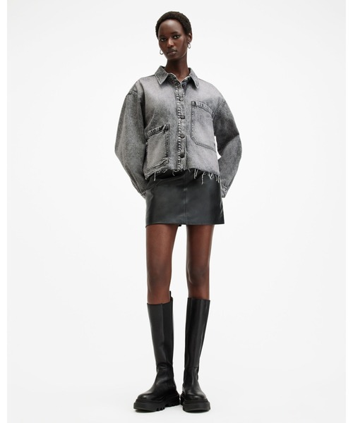 allsaints オーバーサイズ　デニムジャケット ALLSAINTS デニムジャケット gジャン NICKY OVERSIZED DENIM