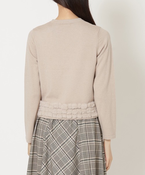 Rose Tiaraローズティアラ フリル付きカーディガン ベージュ　新品未使用 ダンボールニットフリルパーカー | ローズティアラ(Rose Tiara