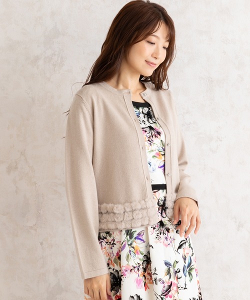 Rose Tiara（ローズティアラ） ニット セーター フェイクファーニット