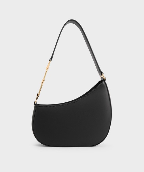 GIVENCHY_4G フォールドオーバー トップ ショルダーバッグ CHARLES ＆ KEITH ショルダーバッグ バッグ アシメトリック