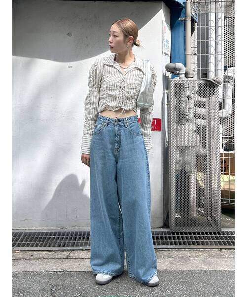 IENA イエナ♥ウェーブシャーリングパフブラウス ジーナシス アングリッド IENA（イエナ）の「ウェーブシャーリングツイストパフブラウス