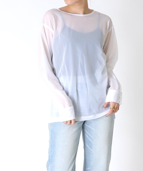 tシャツ シアープルオーバーシャツ レディース