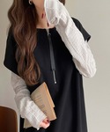 ワンピース 1枚で着回し力抜群。前後2wayフ...の詳細画像2