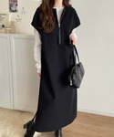 ワンピース 1枚で着回し力抜群。前後2wayフ...の詳細画像1
