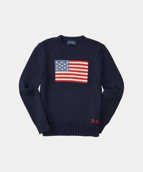 Polo Ralph Lauren Childrenswear ニット フラッグ コットン クルー 