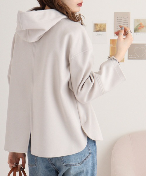 EGLANTINE パーカー Eglantine フェイクウールフーディ