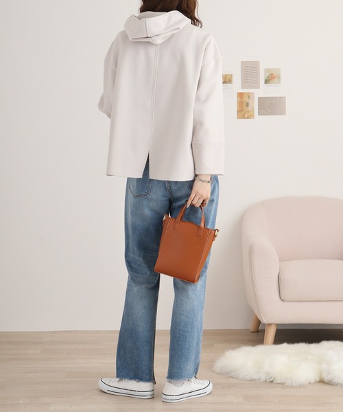 EGLANTINE パーカー Eglantine フェイクウールフーディ