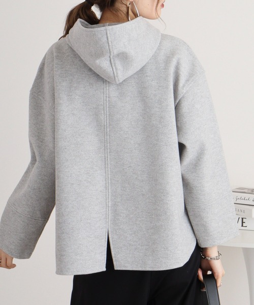 パーカー Eglantine フェイクウールフーディ レディース EGLANTINE パーカー Eglantine フェイクウールフーディ
