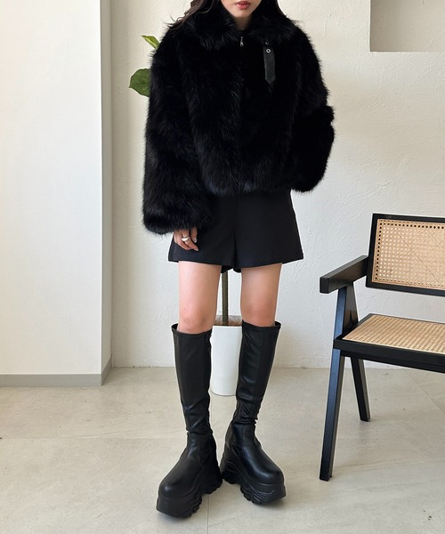 apres jour mignon ファージャケット アプレジュールミニョン apres jour mignon（アプレジュールミニョン） ブルゾン アウター