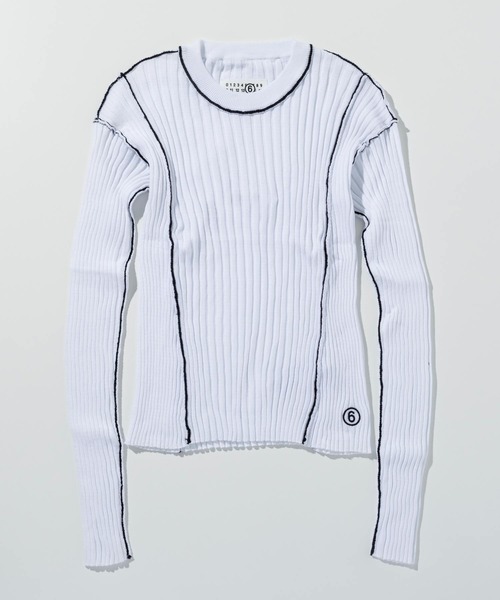 MM6 Maison Margiela ニット セーター ホワイトステッチ MM6 ニット セーター Maison Margiela(エムエムシックス メゾン