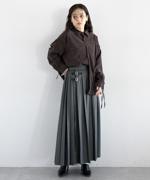 日本製 チェック柄 ロング丈 巻きスカート プリーツ 丈が選べる日本製プリーツスカート(防しわ)(洗濯機OK)(チェック