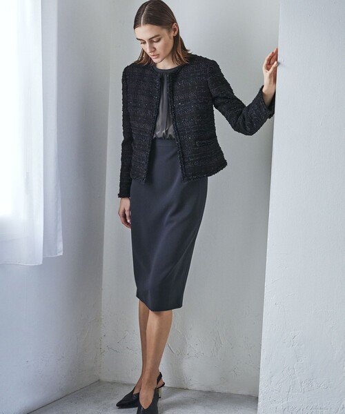 EPOCA（エポカ） ワンピース コンパクトダブルクロス シフォンコンビ