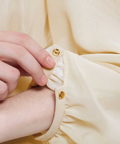 EPOCA（エポカ） ワンピース コンパクトダブルクロス シフォンコンビ