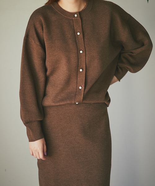 「un dix cors」 ニットカーディガン FREE グリーン レディース_画像7