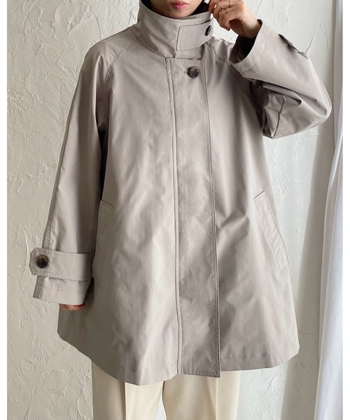 She's Closet ステンカラーコート コート 2WAYミドル丈Aライン