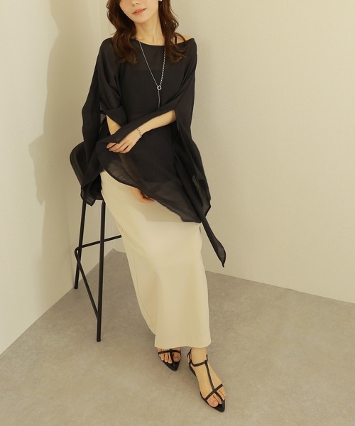 Amiur sheer slit sleeve tops シアートップス Amiur（エミレ）の「sheer slit sleeve tops（その他トップス）」 - WEAR