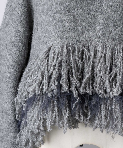 「LA BELLE ETUDE」 タートルネックニット FREE グレー レディース_画像4