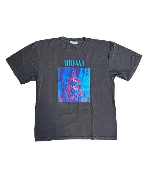 NIRVANA Tシャツ 青色 S Amazon | [Nirvana] T Shirt Smile ブルー Band Logo 新しい