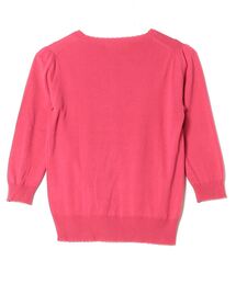 「LAISSE PASSE」 ビジューニットアンサンブル 38 レッド レディースの画像2