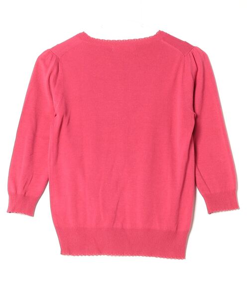 「LAISSE PASSE」 ビジューニットアンサンブル 38 レッド レディースの画像2