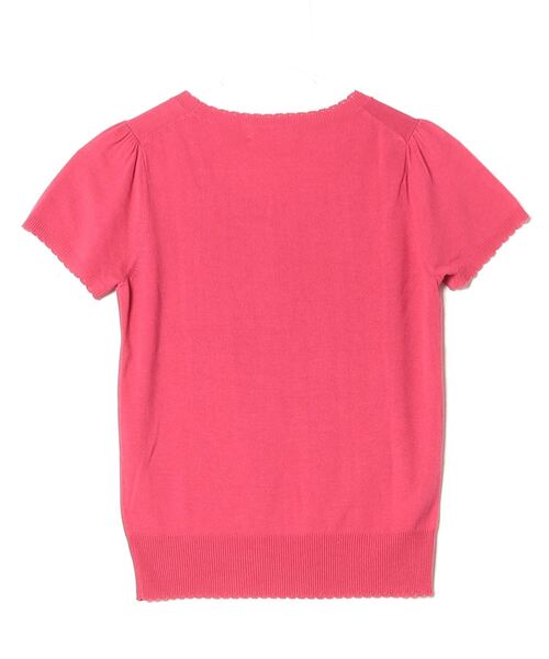 「LAISSE PASSE」 ビジューニットアンサンブル 38 レッド レディースの画像4