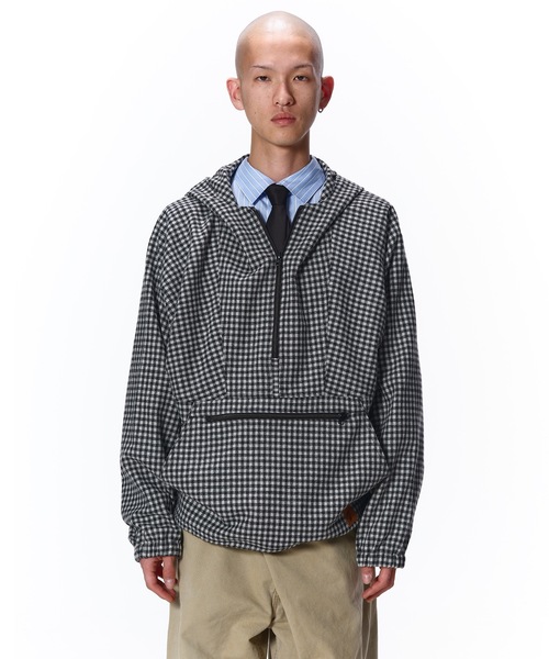 JieDa（ジエダ） パーカー CHECK PULLOVER PARKA メンズ レディース