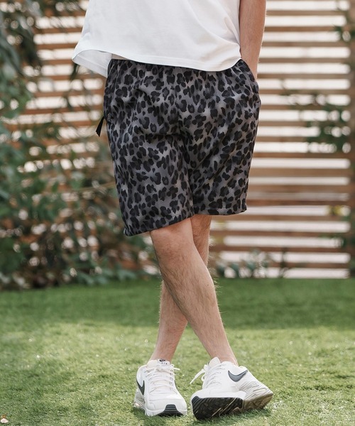 【CAMBIO】mp13371- レオパード柄ショートパンツ CAMBIO パンツ mp13371-Soft Touch Leopard Pattern Shorts