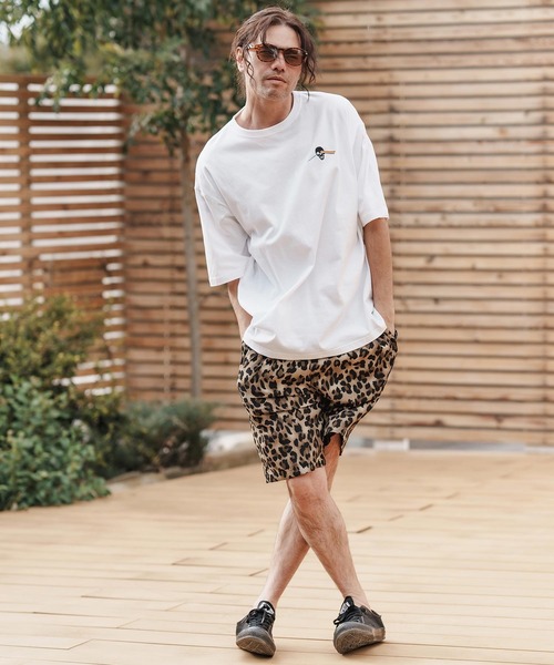 【CAMBIO】mp13371- レオパード柄ショートパンツ CAMBIO パンツ mp13371-Soft Touch Leopard Pattern Shorts