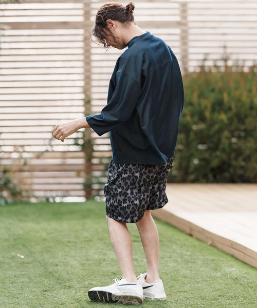 CAMBIO パンツ mp13371-Soft Touch Leopard Pattern Shorts
