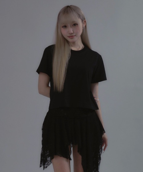 tinkerend tシャツ cropped short T-shirt / クロップド丈半袖T