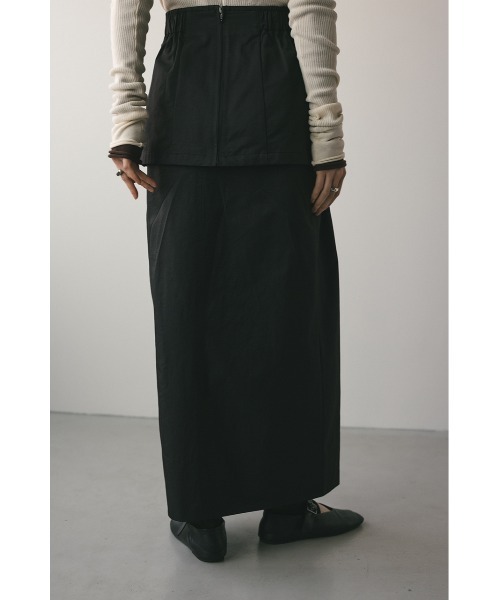 Style MIXER スリットストレートスカート STYLEMIXER スカート フロントスリットタックスカート