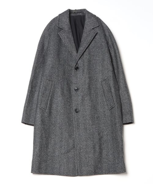 ALLSAINTS（オールセインツ） チェスターコート S ブラック×ホワイト