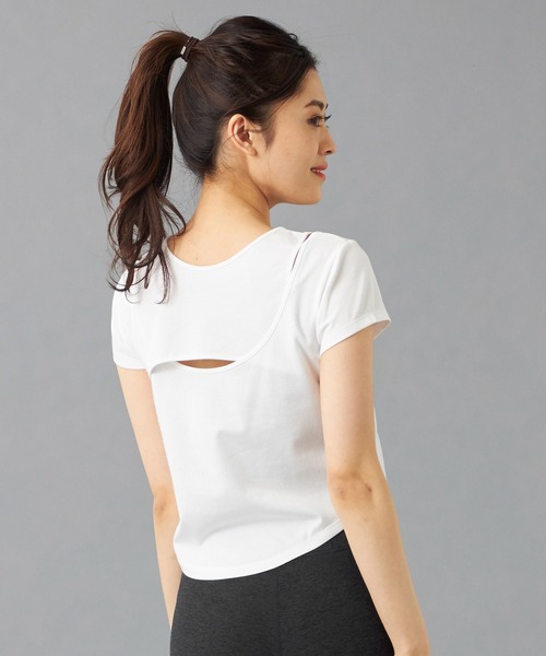 tシャツ HandsomeCottonカットアウトTシャツ レディース