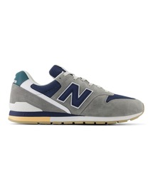 ニューバランス　996 NEW BALANCE 996 leather-trimmed suede and mesh sneakers
