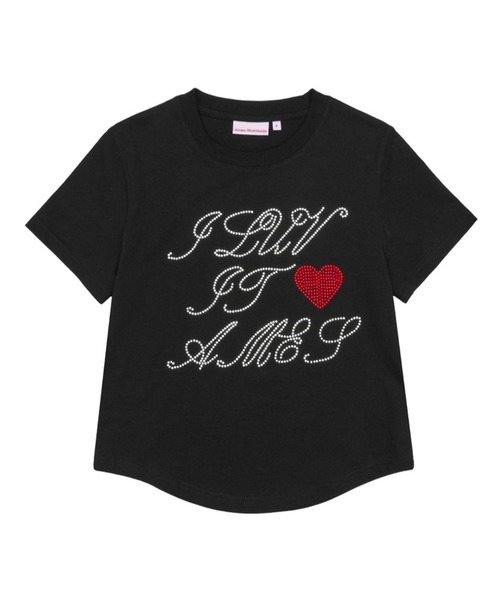 tシャツ K-POPアイドル着用　AMES WORLDWIDE ／HOTFIXクロップT レディース