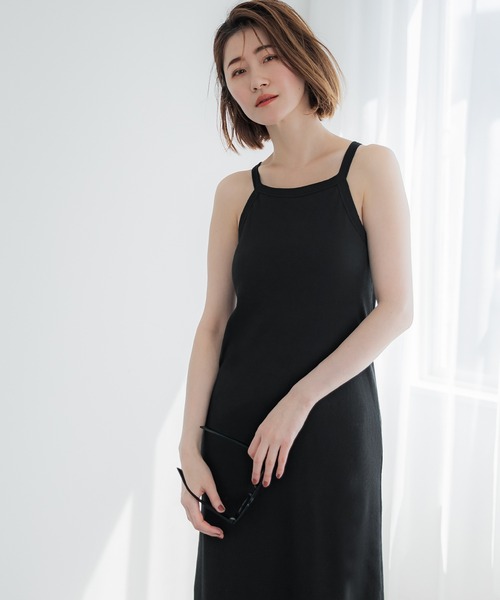 ワンピースブラック coca ワンピース 外で着られるブラワンピース OUT BRA
