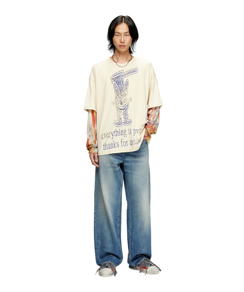 DIESEL（ディーゼル） tシャツ メンズ 長袖Tシャツ T-BOXT-DB-LS-RIB