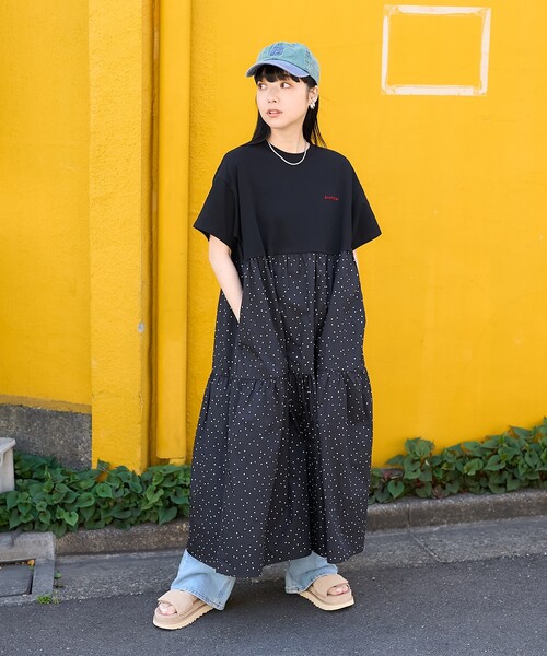 FREAK'S STORE ワンピース ドットコンビ ドッキング 切り替え