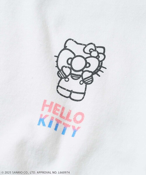 tシャツ SANRIO/サンリオ 'HELLO KITTY' ロックTシャツ/ハローキティ バンドTシャツ レディース SANRIO/サンリオ 'HELLO KITTY' ロックTシャツ/ハローキティ