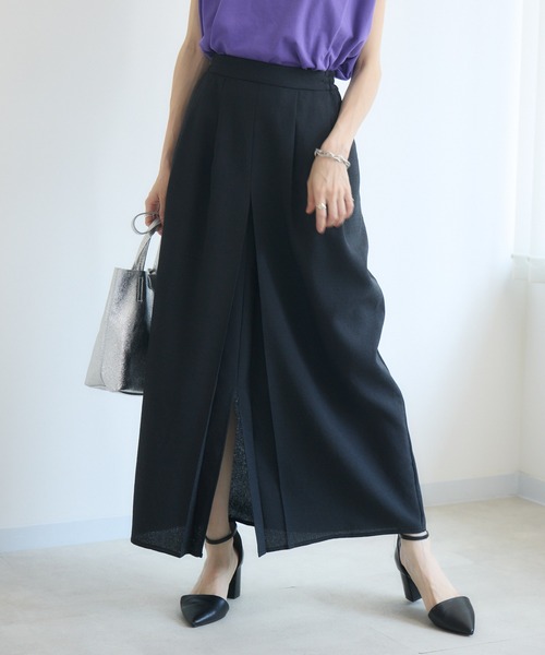 新品⭐︎CLOCHE ロングタイトスカート 02 黒 cloche スカート（レディースファッション） | ファッション の